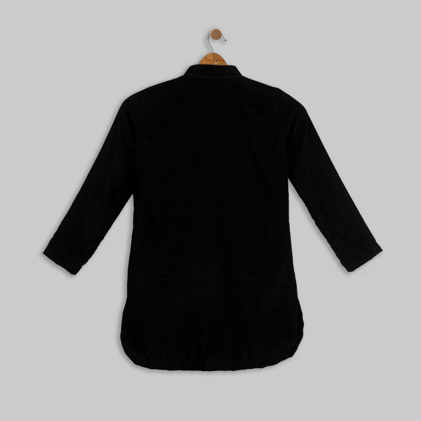 Black Velvet Kurta with Salwar Set