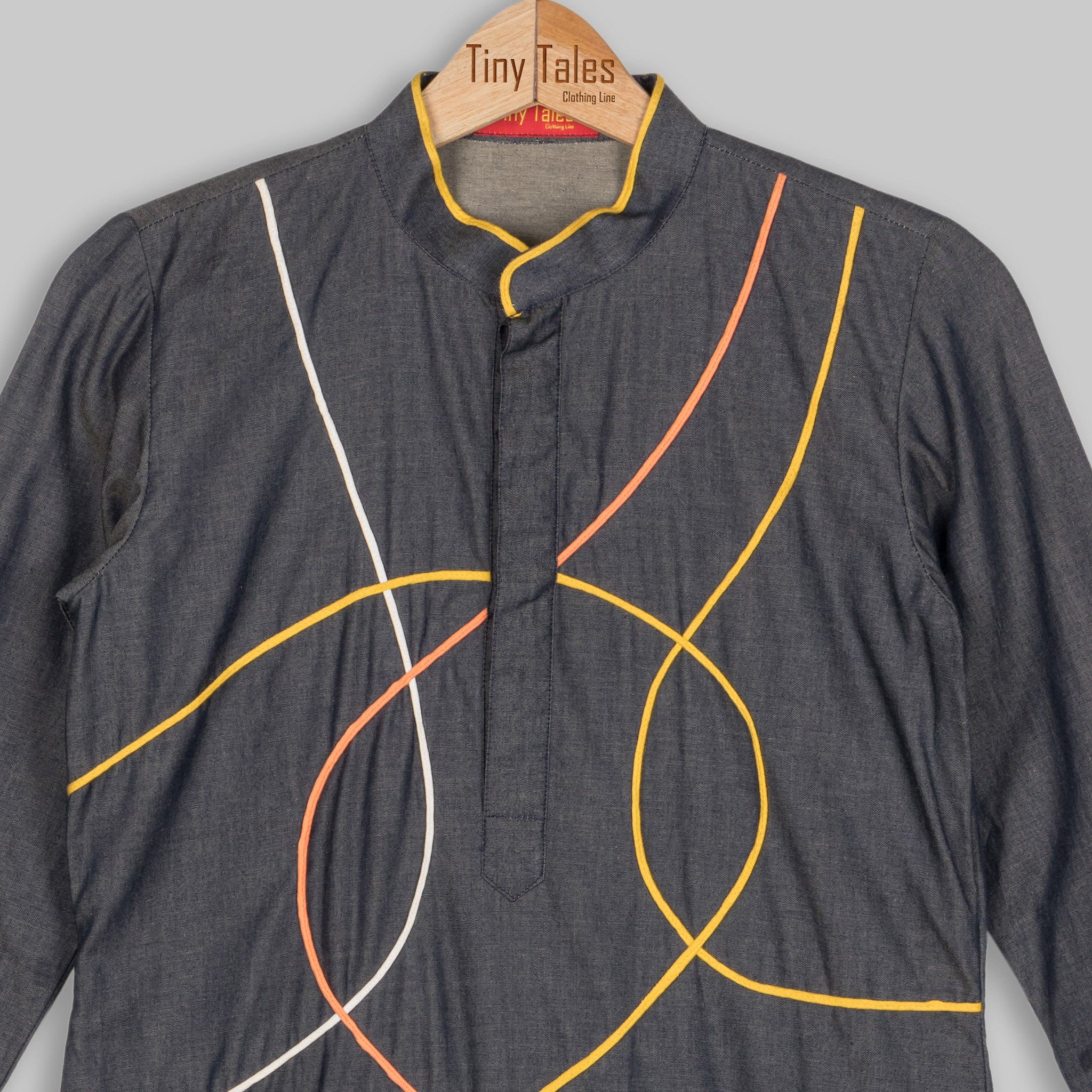 Denim Cord Kurta