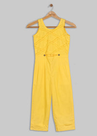 Yellow Frill Jumpsuit - 7 Yrs