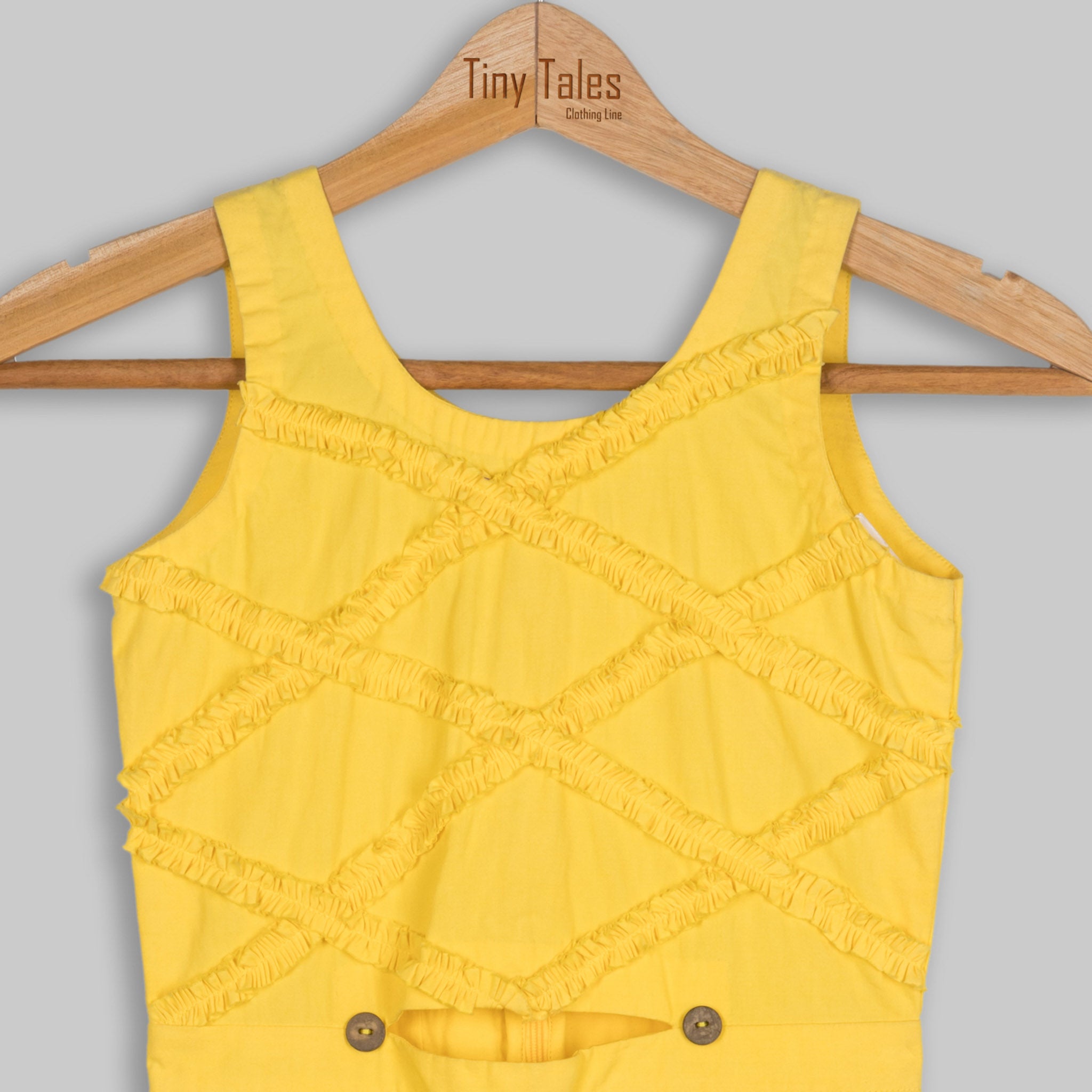 Yellow Frill Jumpsuit - 7 Yrs