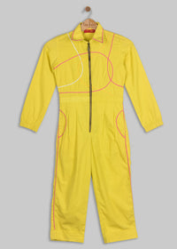 Yellow Cord Jumpsuit