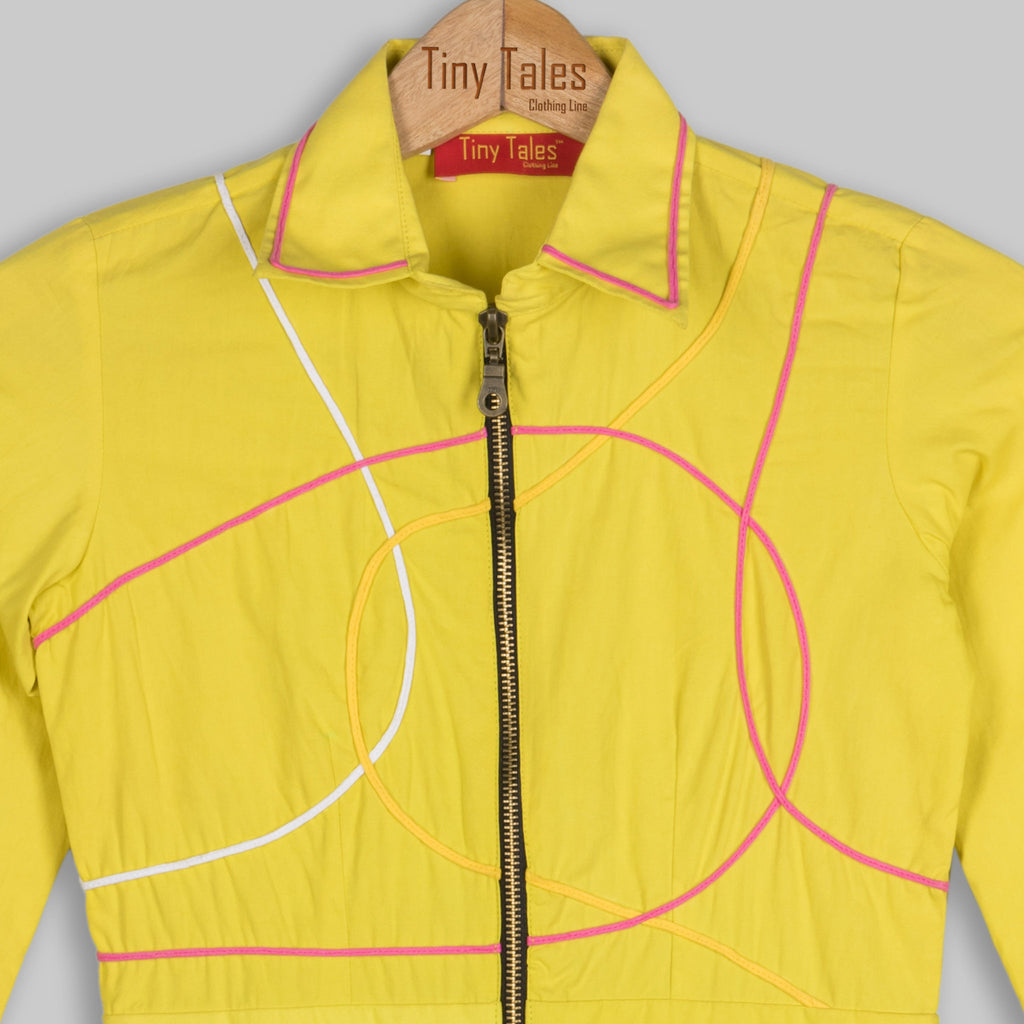 Yellow Cord Jumpsuit
