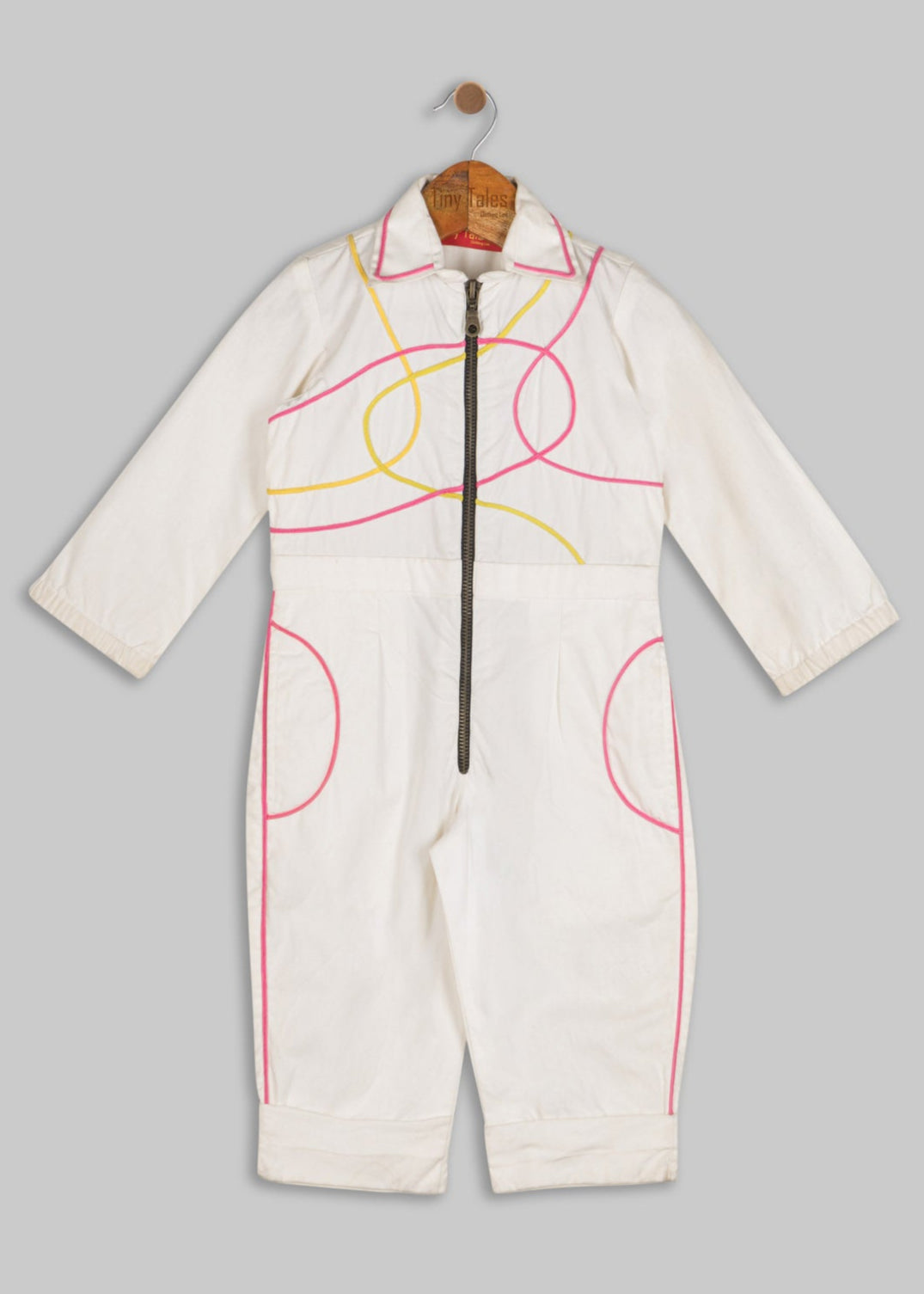 White Cord Jumpsuit
