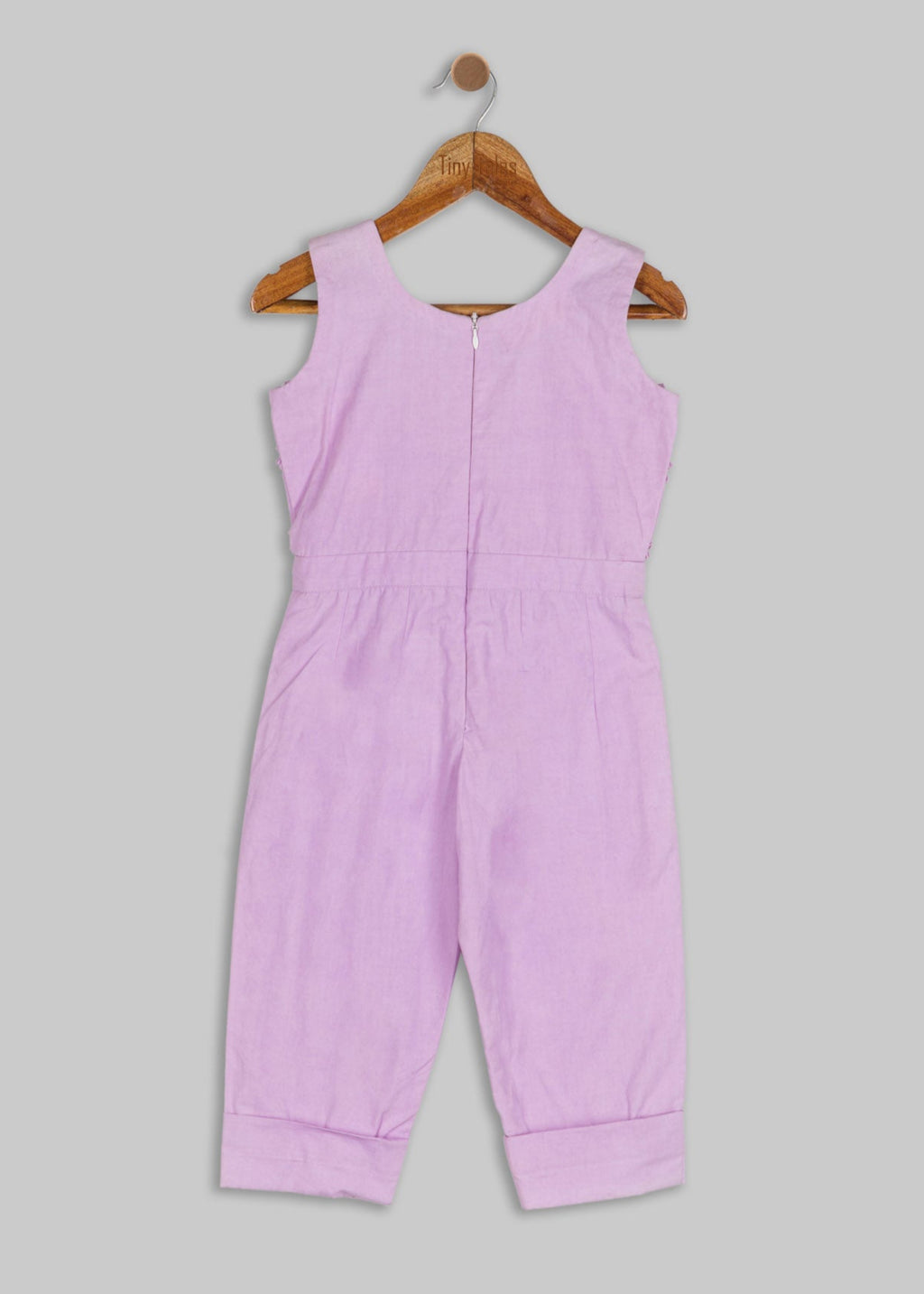 Purple Frill Jumpsuit - 2- 4 Yrs