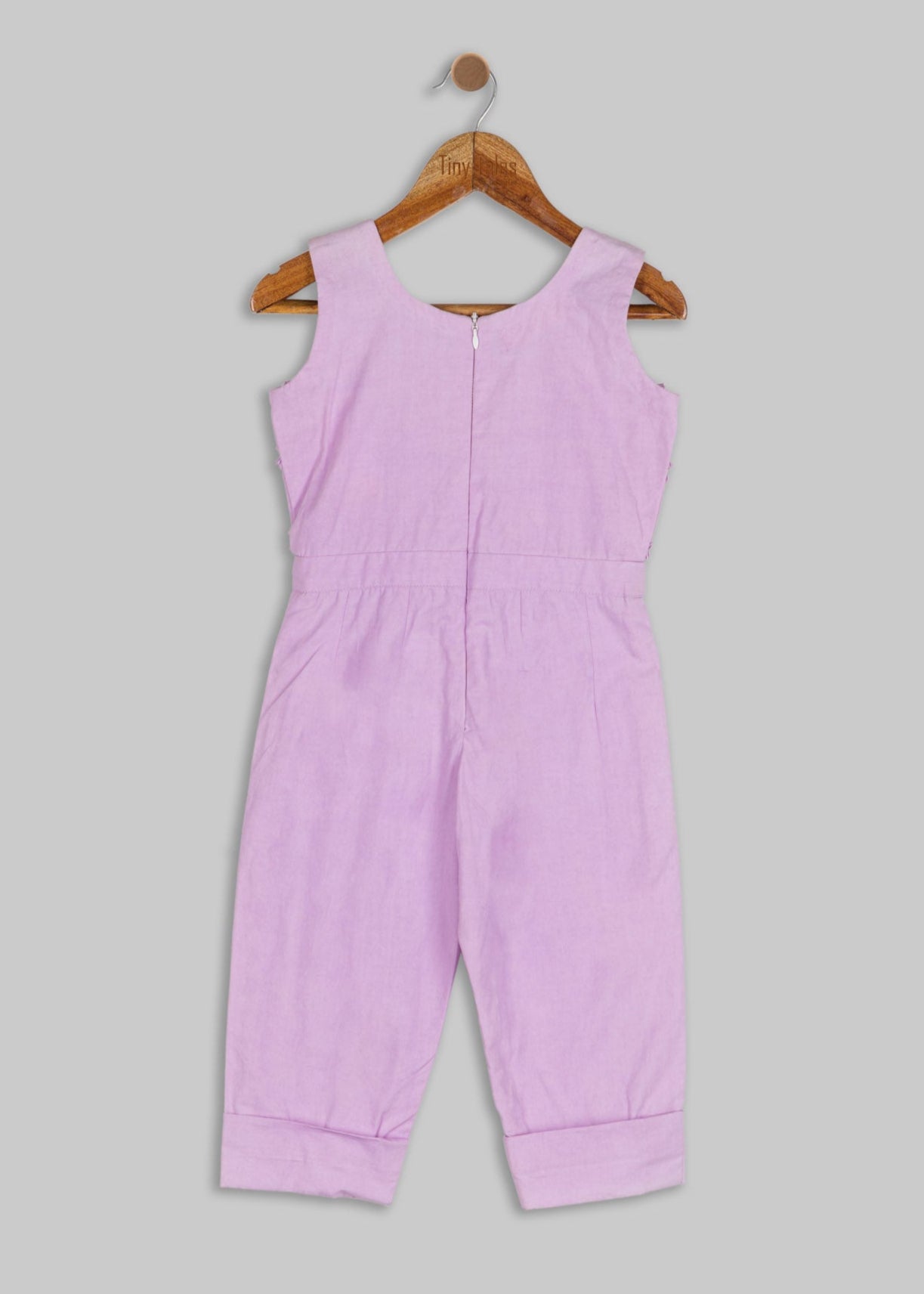 Purple Frill Jumpsuit - 2- 4 Yrs
