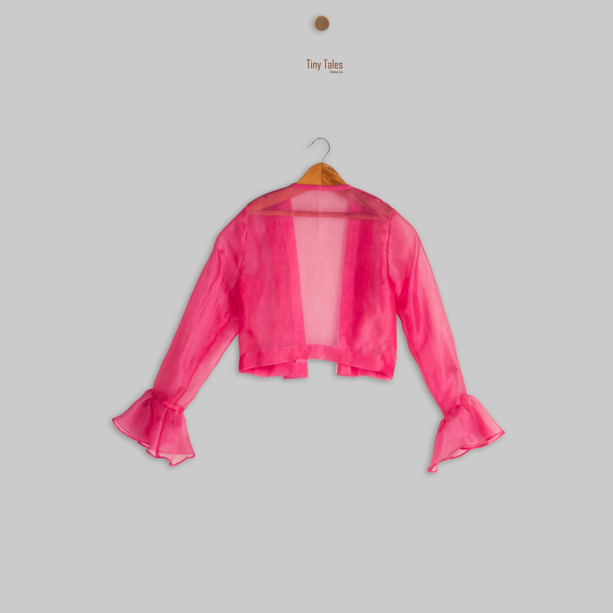 Pink Mirror Work Blouse with Kali Pants and Cape