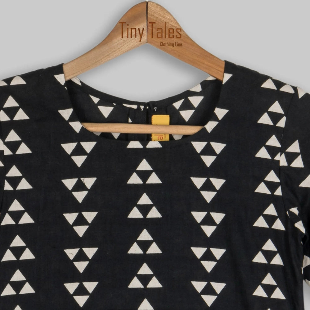 Black Flair Frock - 11 Yrs