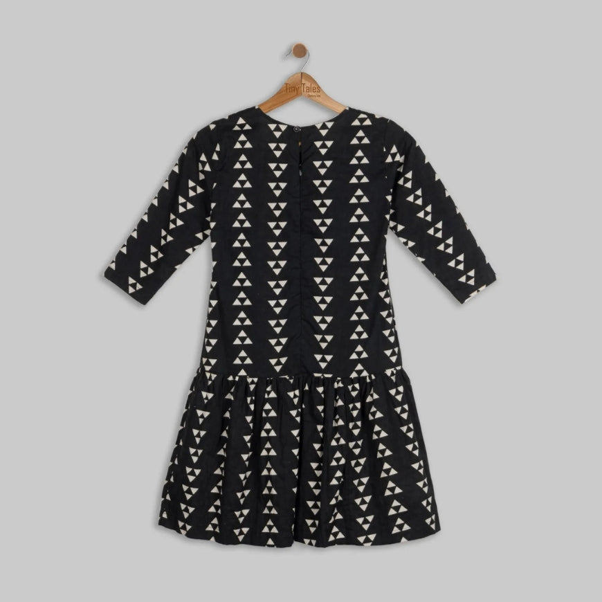Black Flair Frock - 11 Yrs