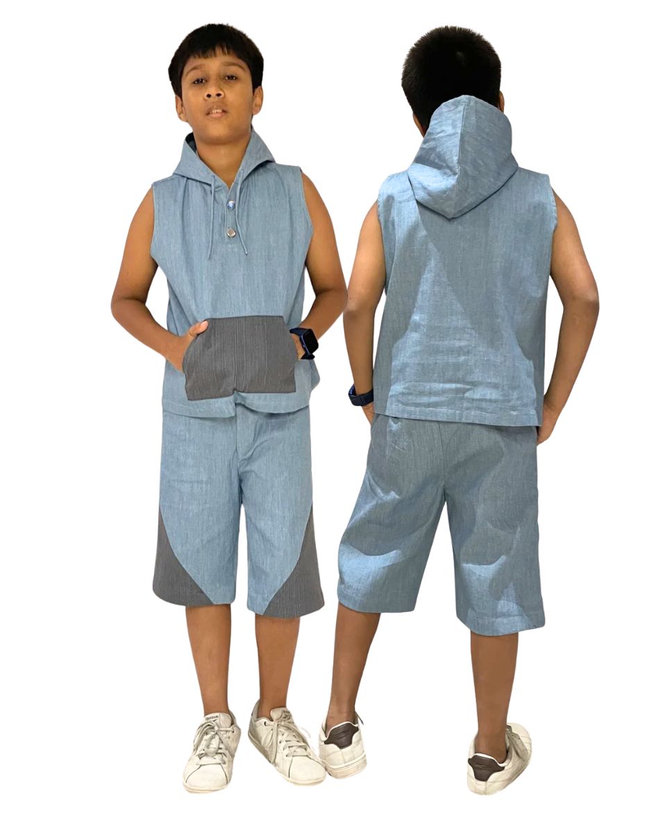 Denim Hood Set