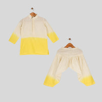 Yellow Shaded Kurta Set