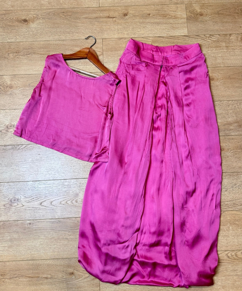 Pink Co-Ord Set With Cape