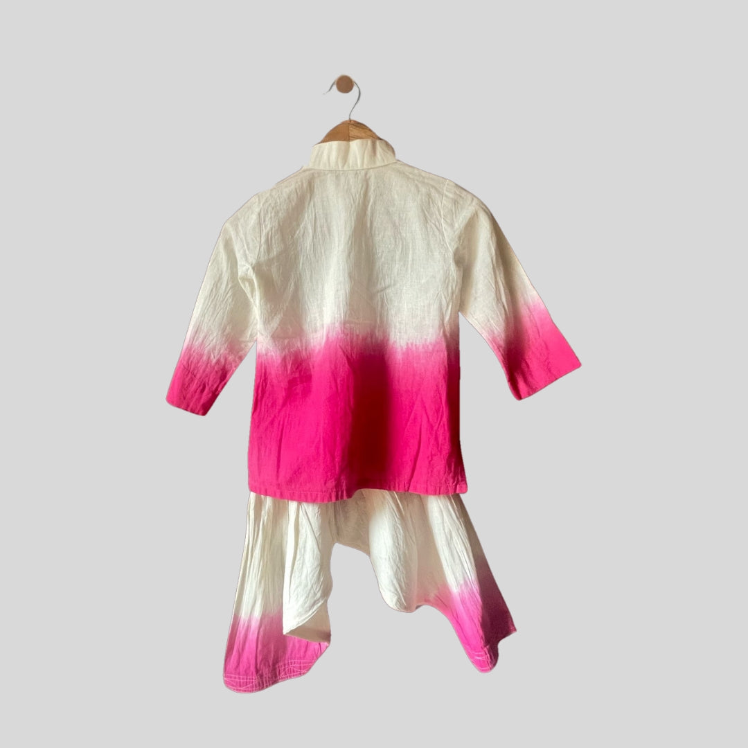 Pink Shaded Kurta Set