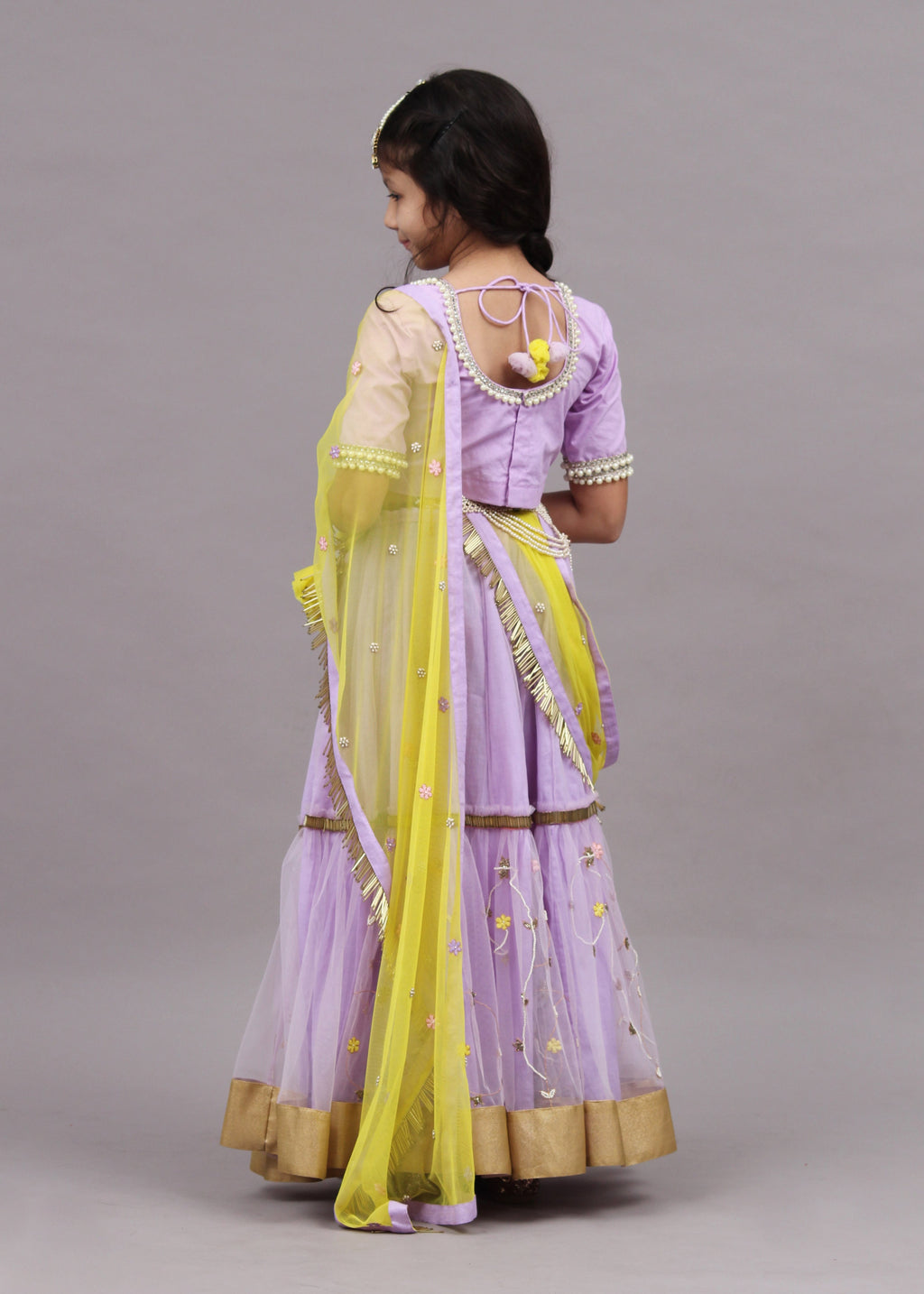 Lilac Ghagra Set - 2 Yrs / 7 Years