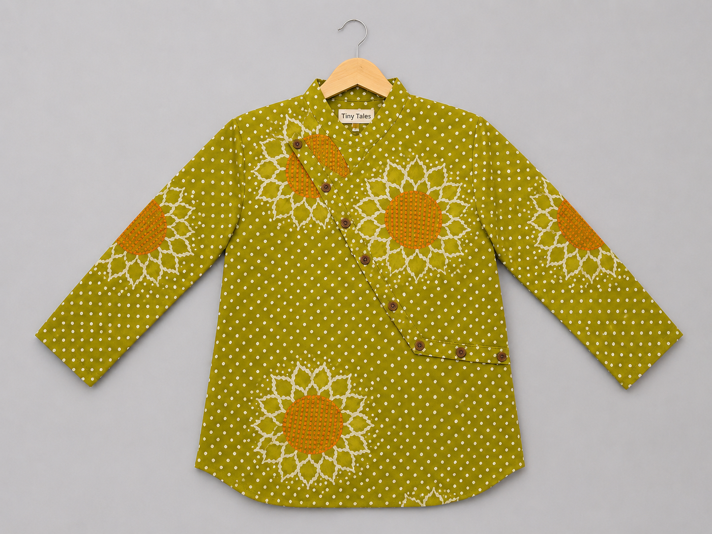 Green Bandhani Shirt