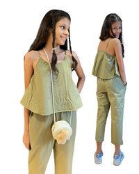 Olive Flap Jumpsuit