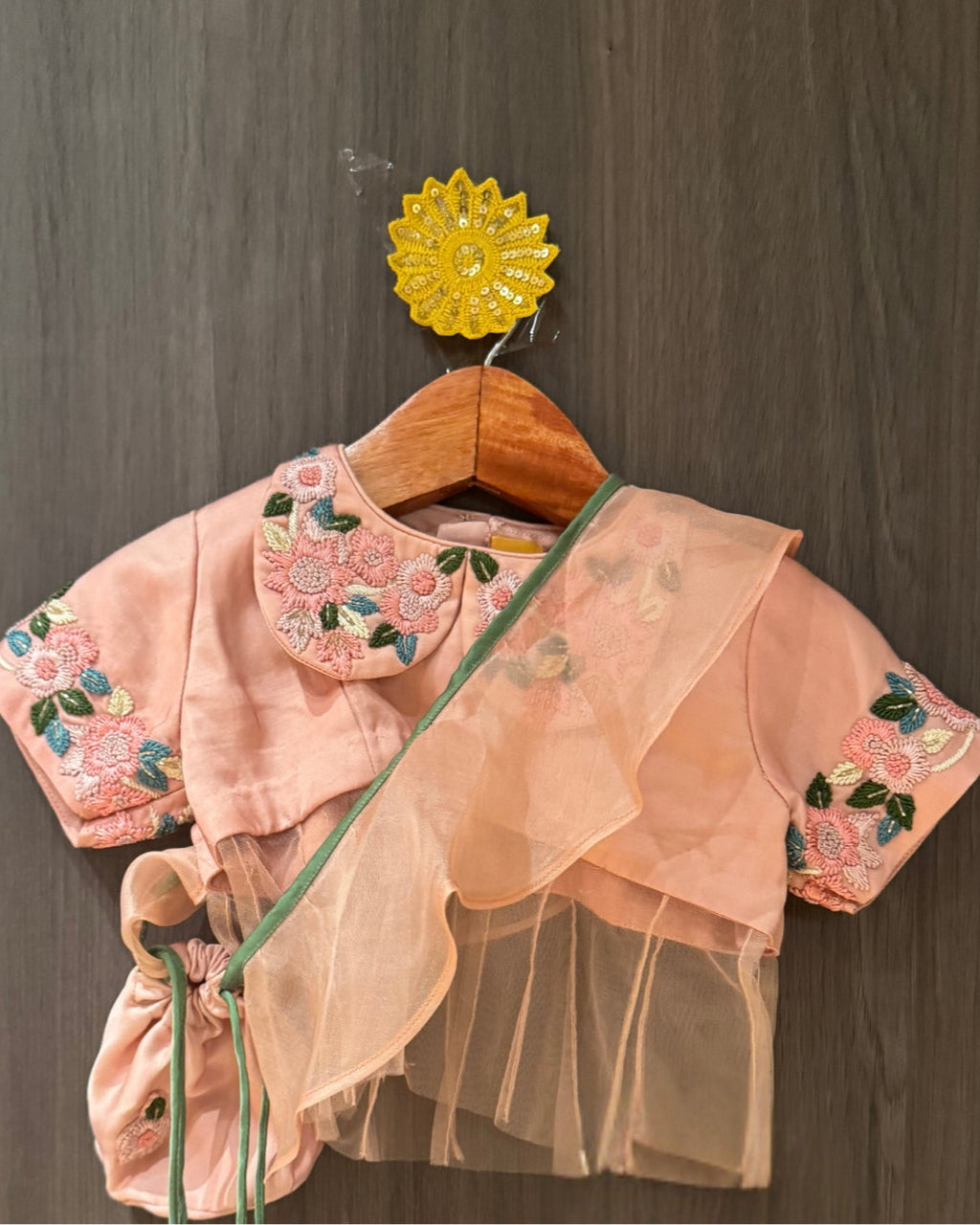 Baby Pink Peter Pan Collared Lehenga Set