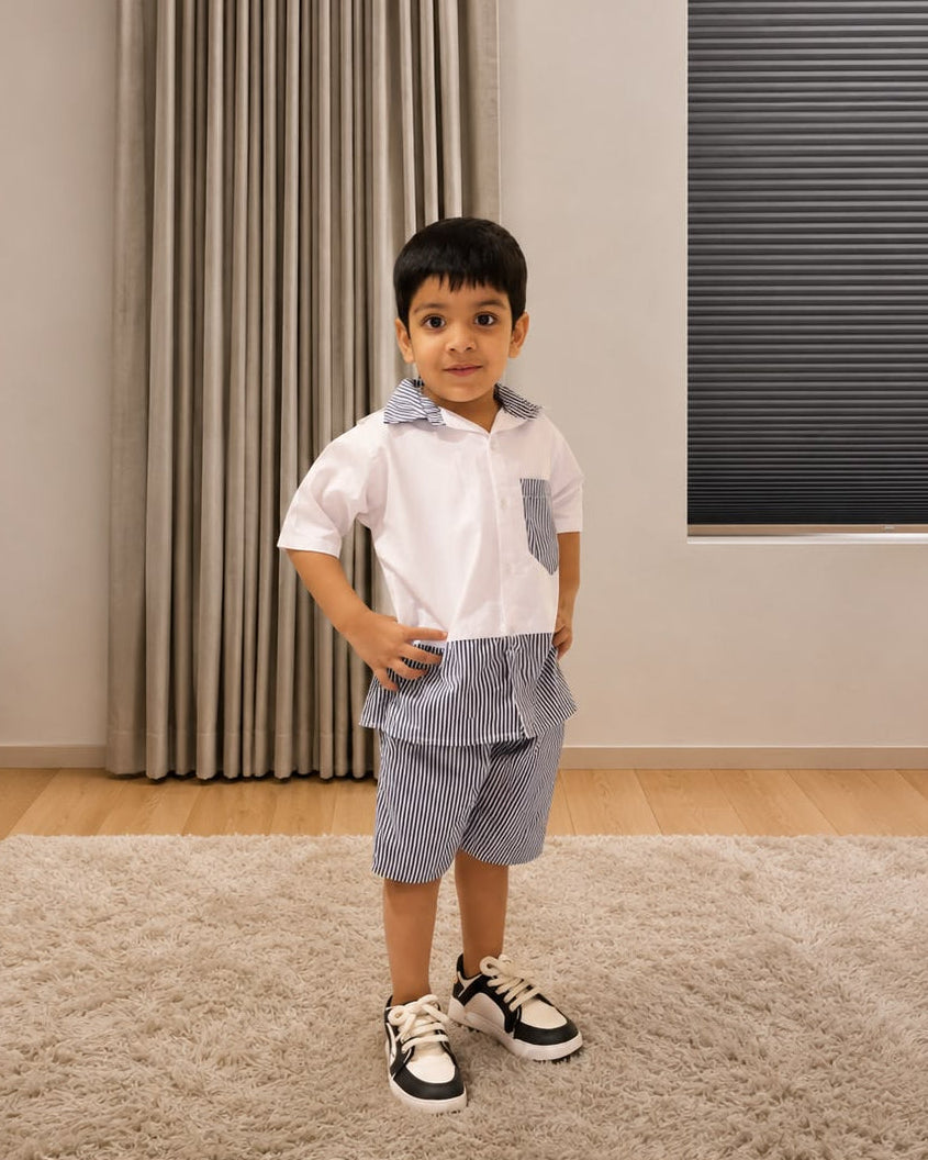 Two-Toned Pinstripes Set