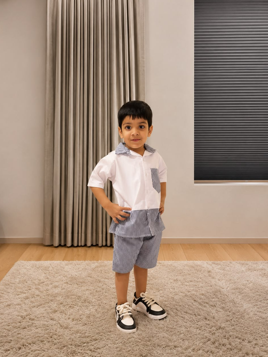 Two-Toned Pinstripes Set