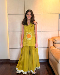 Green Bandhani Set