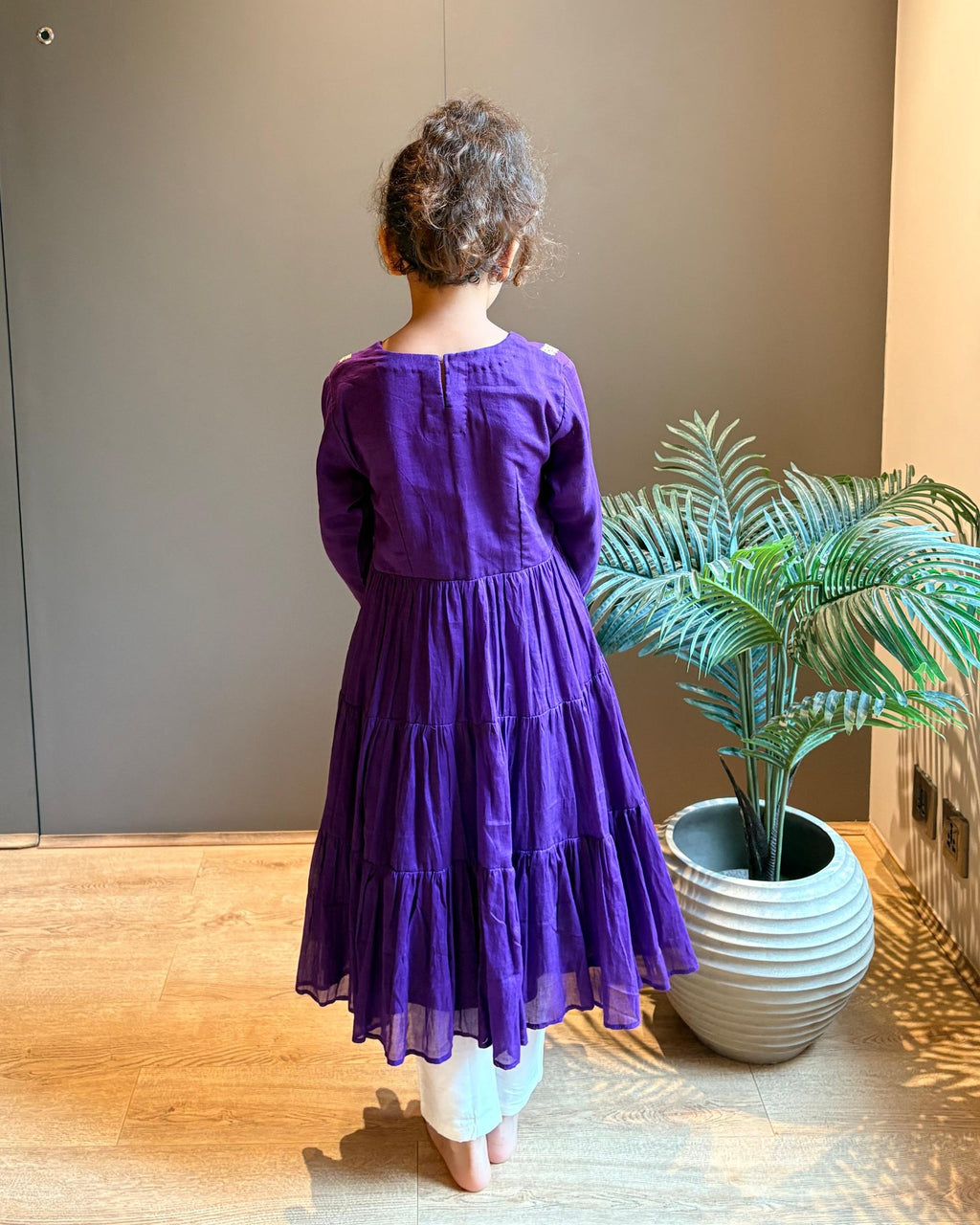 Purple Anarkali Set