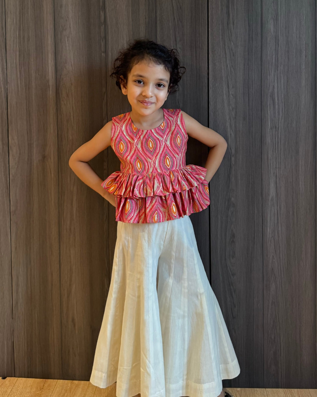 Printed Peplum with Kali Sharara