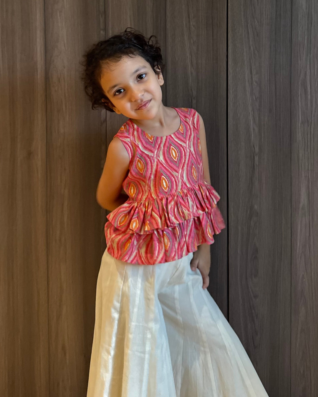 Printed Peplum with Kali Sharara