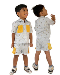 Pinstripe Pineapple Set