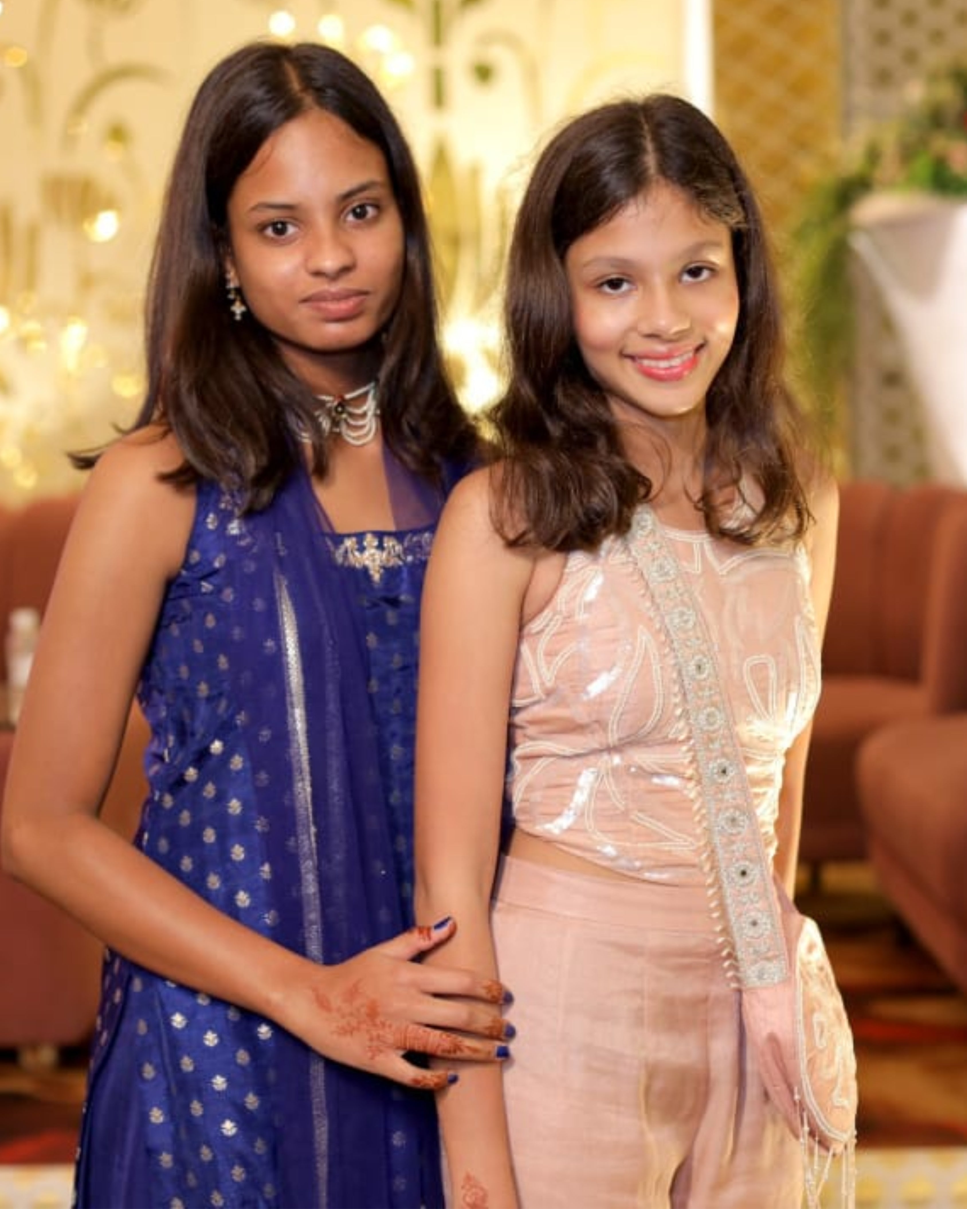 Pink Halter Embroidered Blouse with Flared Pants & Crossbody Bag