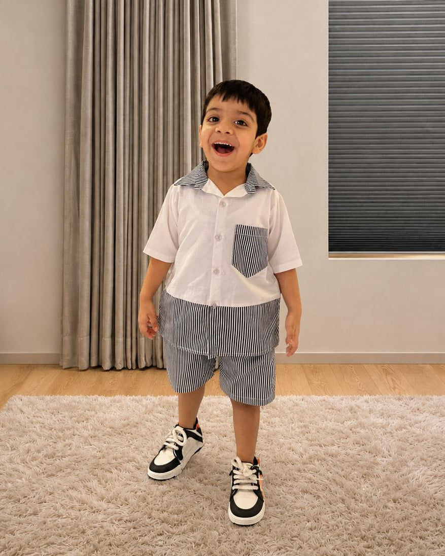 Two-Toned Pinstripes Set