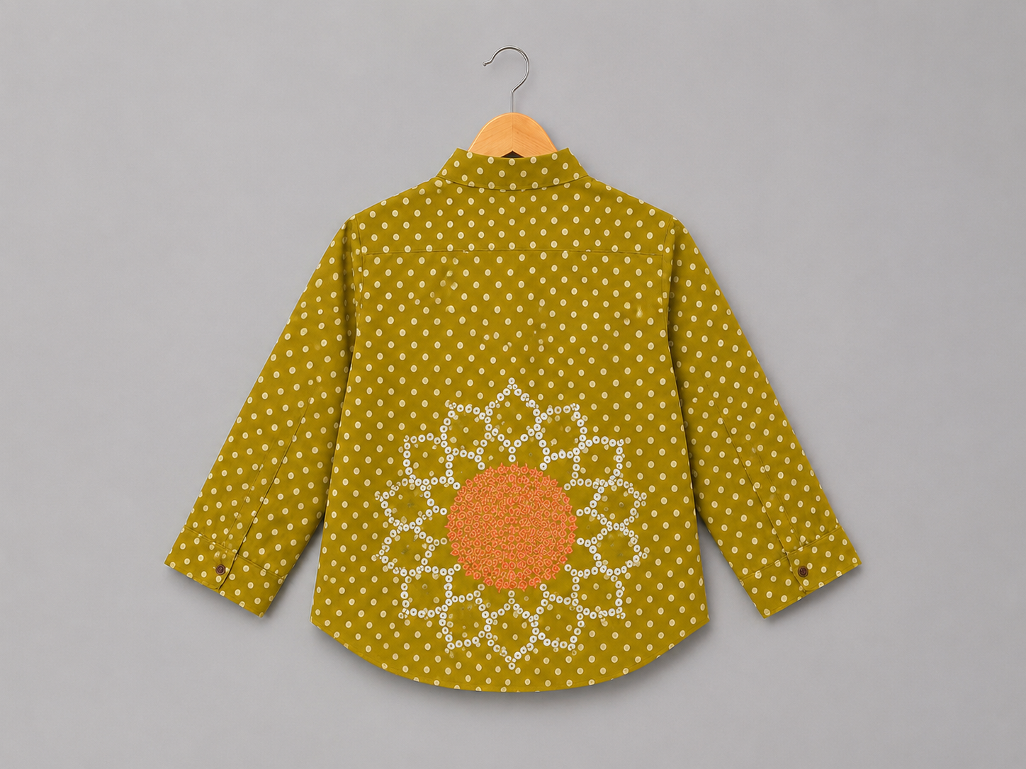 Green Bandhani Shirt