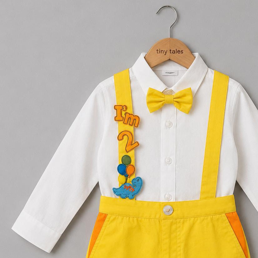 Custom Dinosaur Dungaree Set