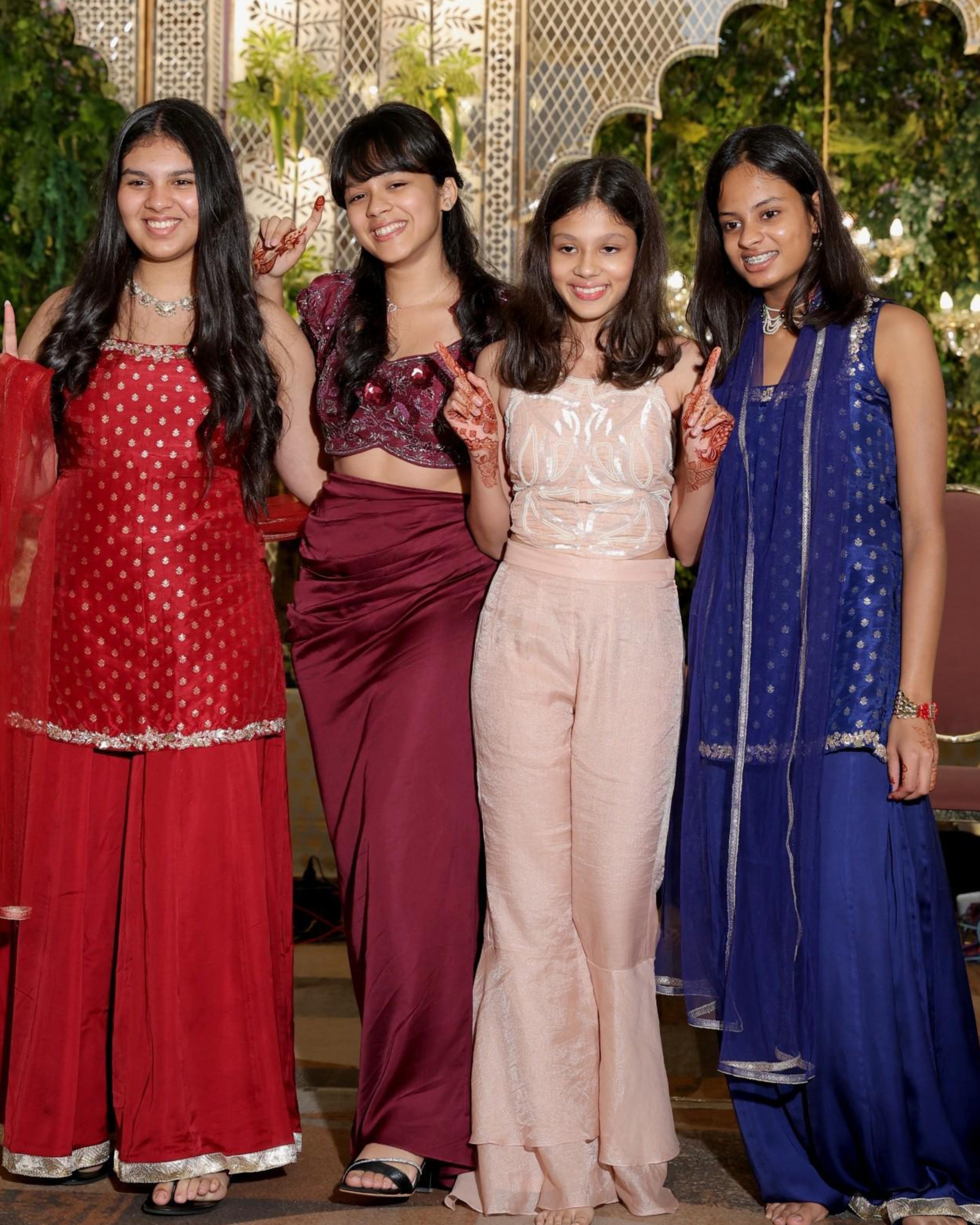 Pink Halter Embroidered Blouse with Flared Pants & Crossbody Bag