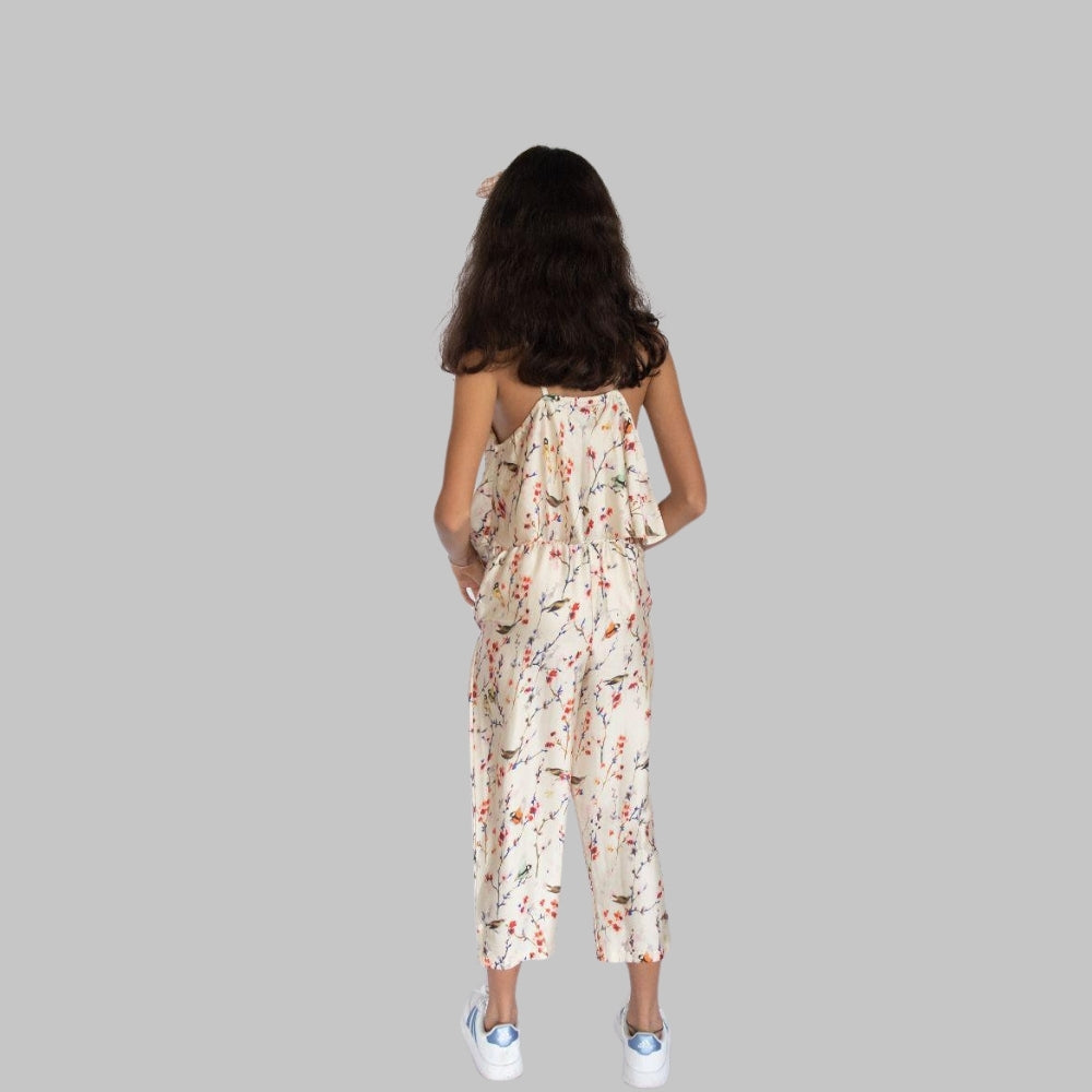 Printed Satin Jumpsuit