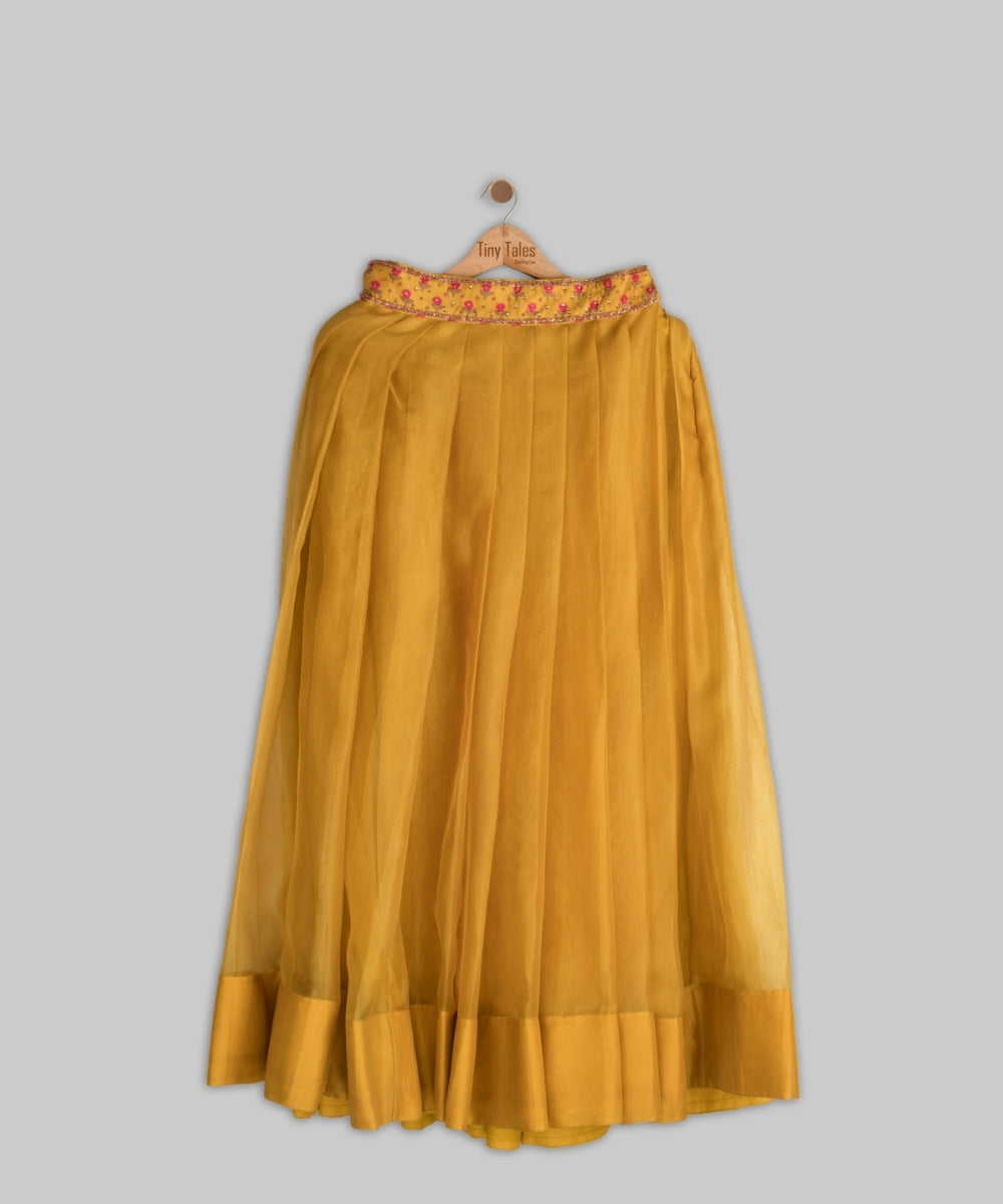 Mustard Embroidered Lehenga Set