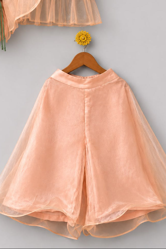 Baby Pink Peter Pan Collared Lehenga Set