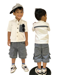 Ash Cargo Shorts Set