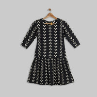 Black Flair Frock - 11 Yrs