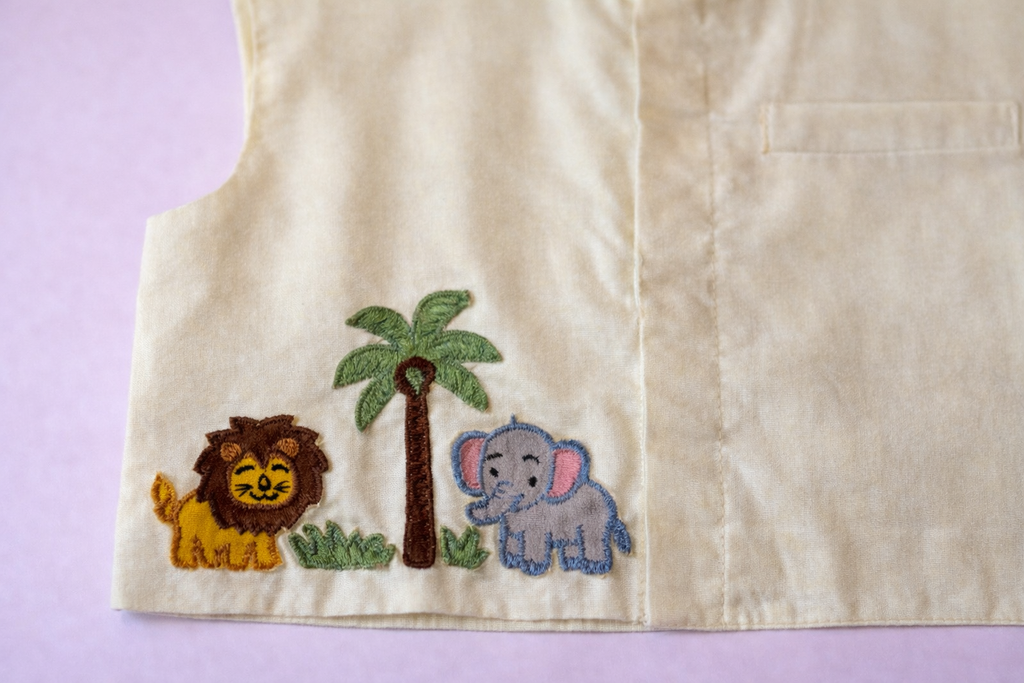 Off White Jungle Theme Waistcoat