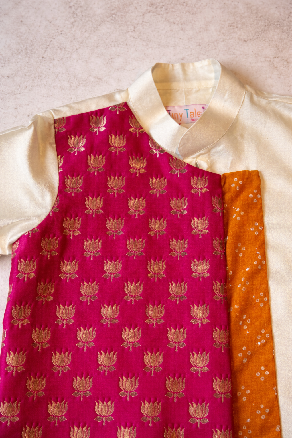 Two Flap Brocade Kurta Set