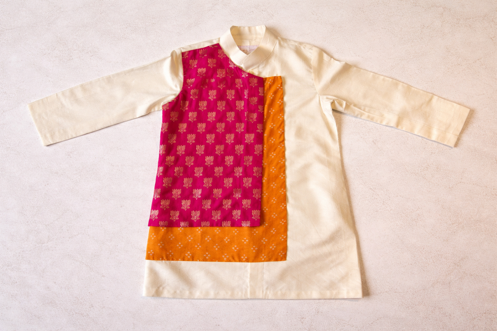 Two Flap Brocade Kurta Set