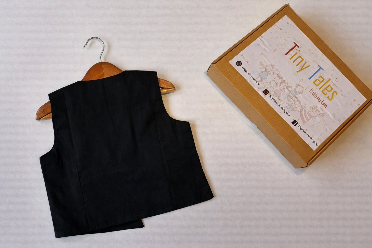 Black Waistcoat with Cool Applique