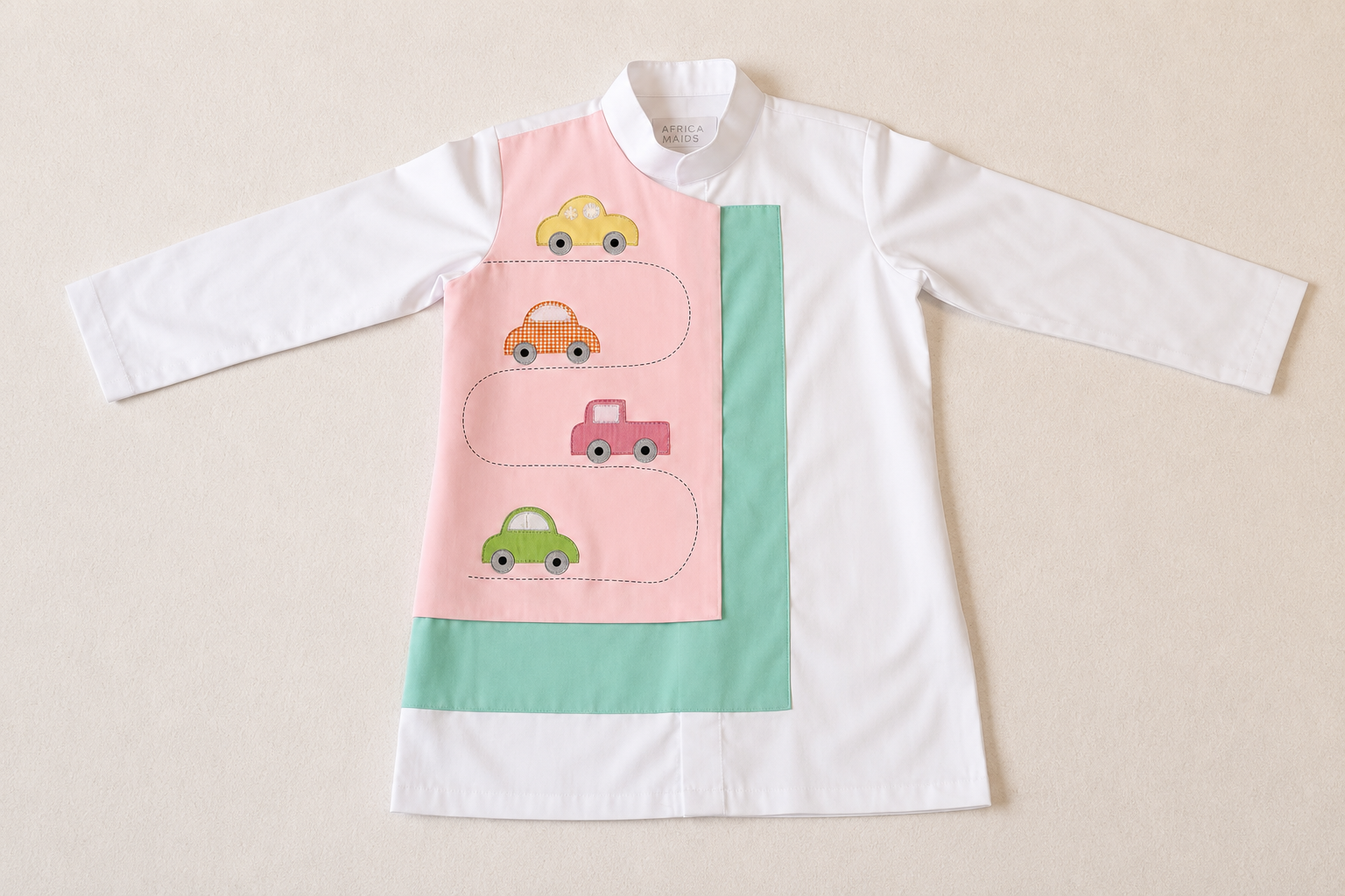 Pink-Green Cars Flap Set
