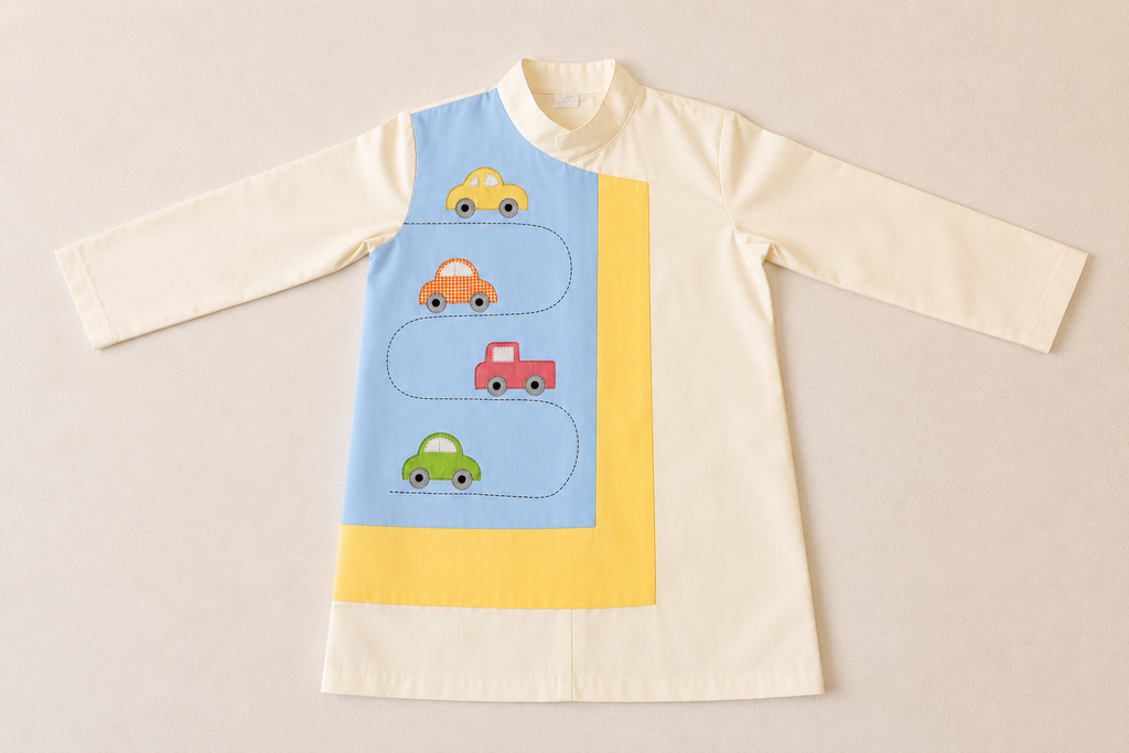 Blue-Yellow Cars Flap Set