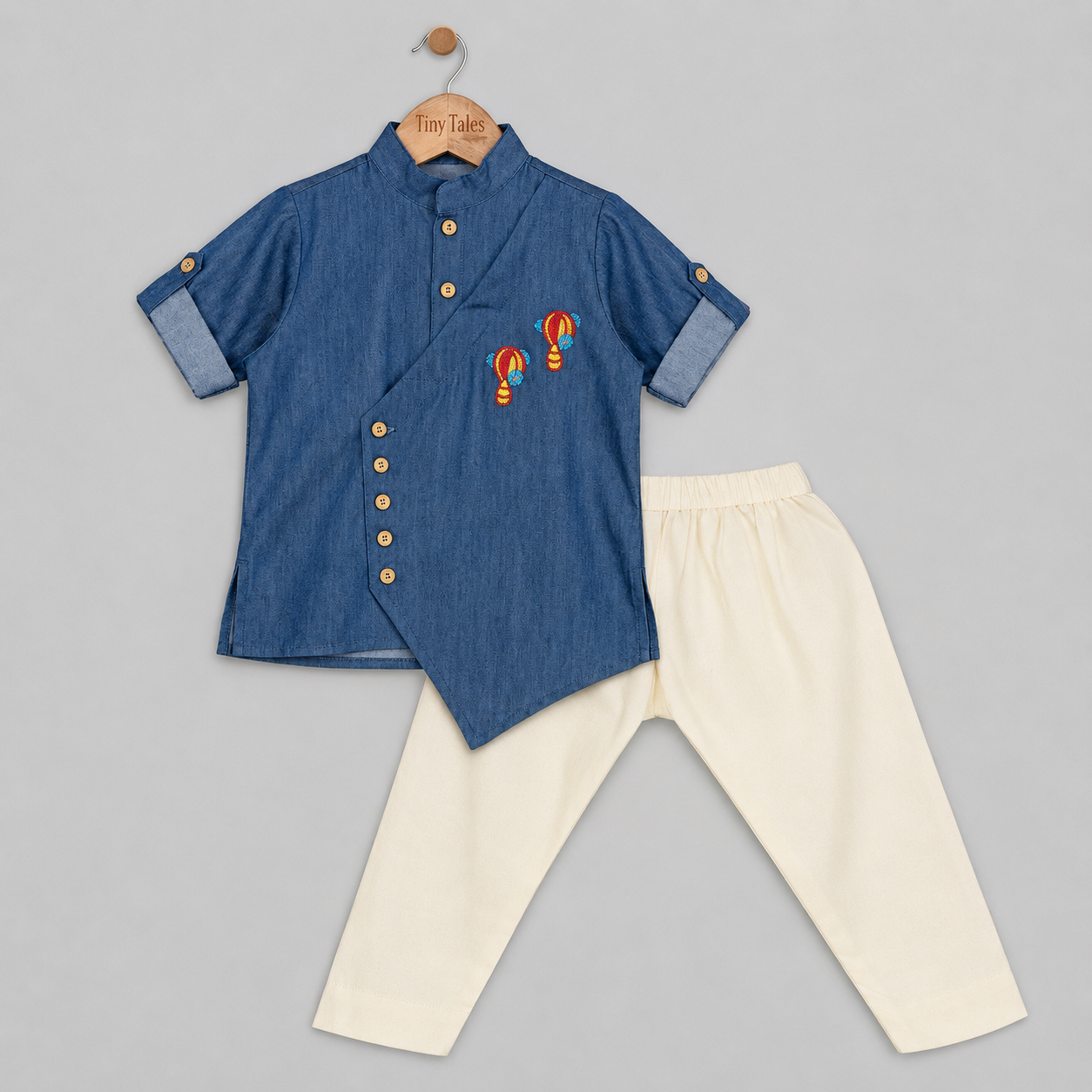 Denim Asymmetric Set