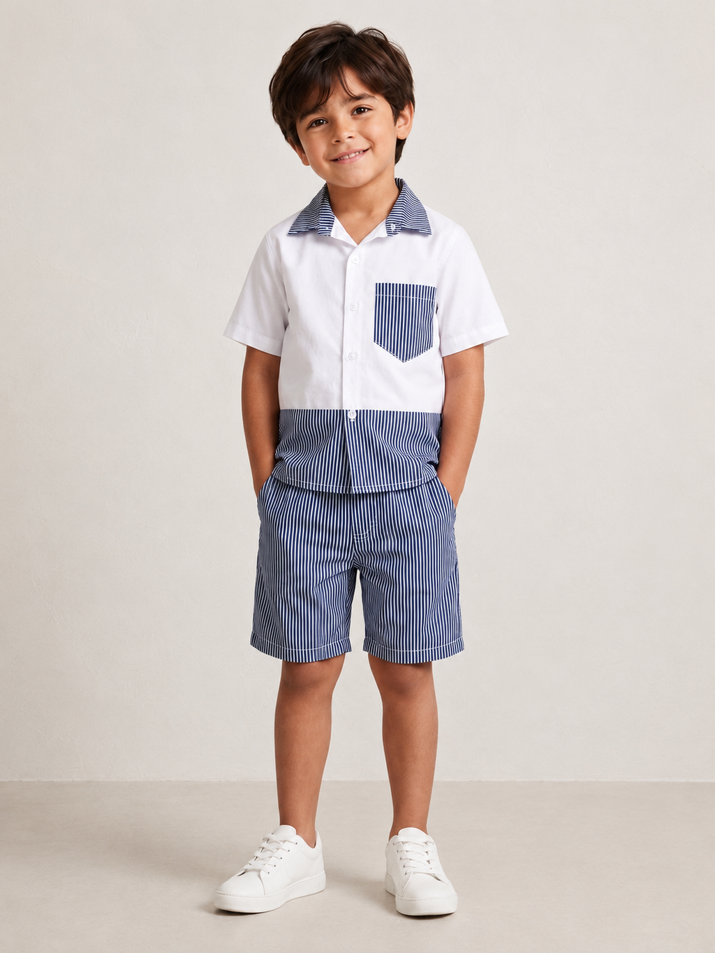 Two-Toned Pinstripes Set