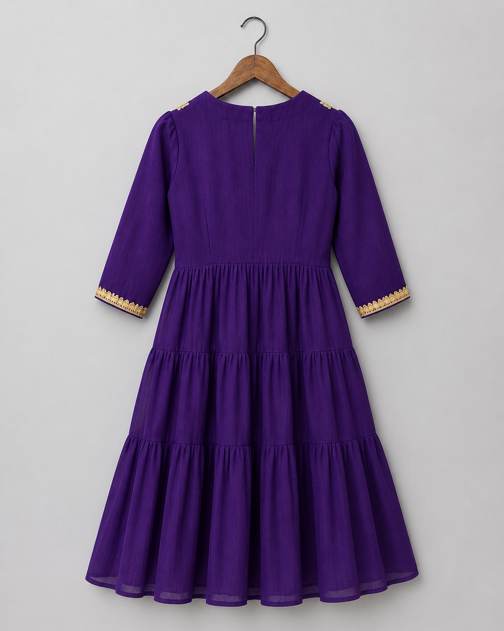 Purple Anarkali Set