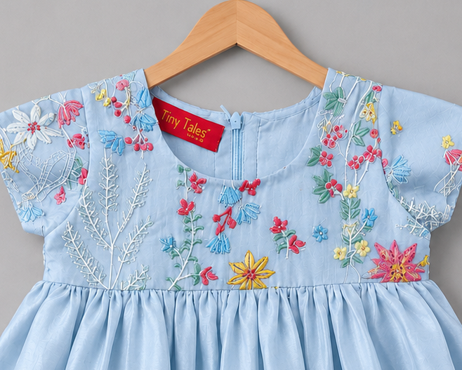Blue Floral Frock
