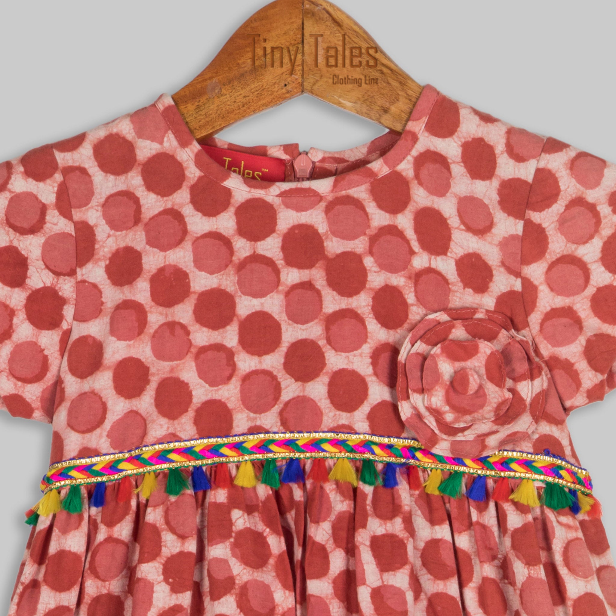 Pink Dabu Frock - 1 Yrs