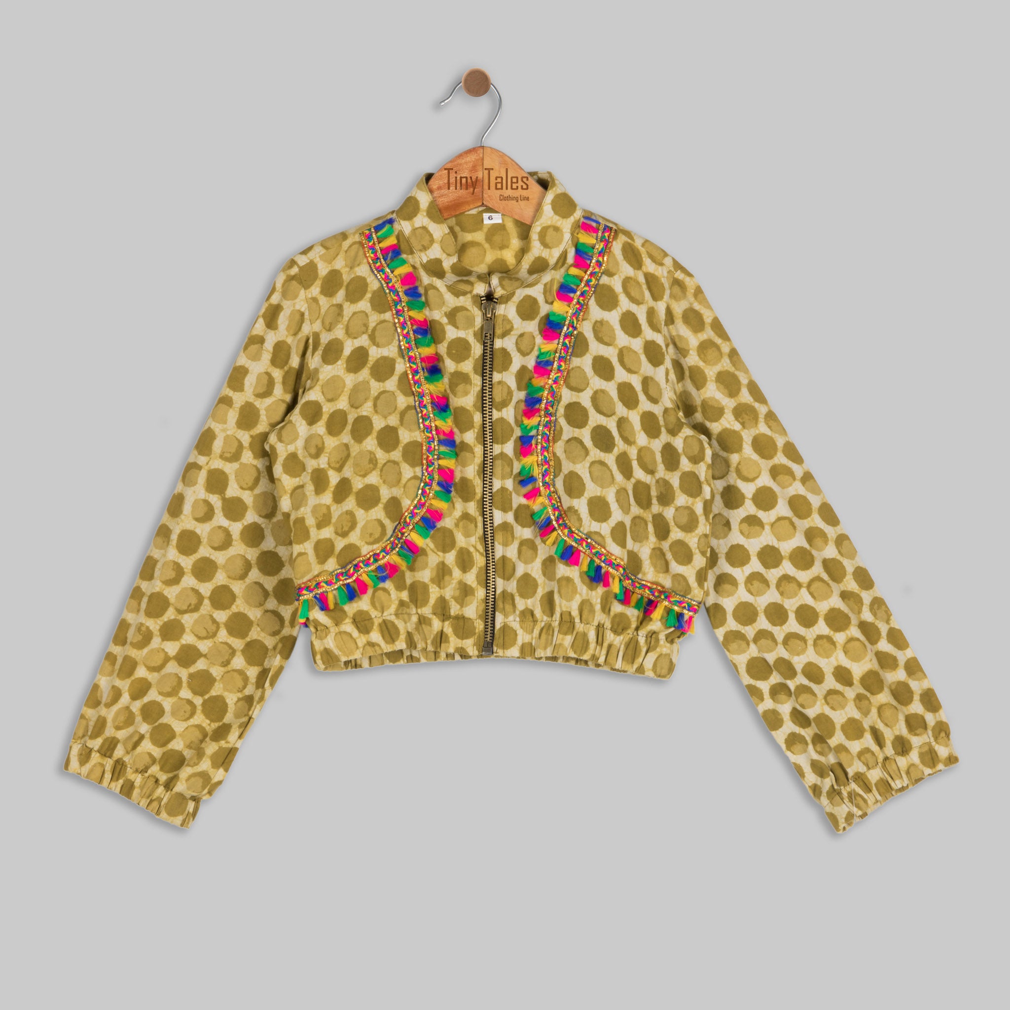 Olive Dabu Jogger Co-Ord Set - 1 - 5 Yrs