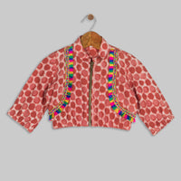 Pink Dabu Jogger Set- 2 Yrs/ 12 Yrs